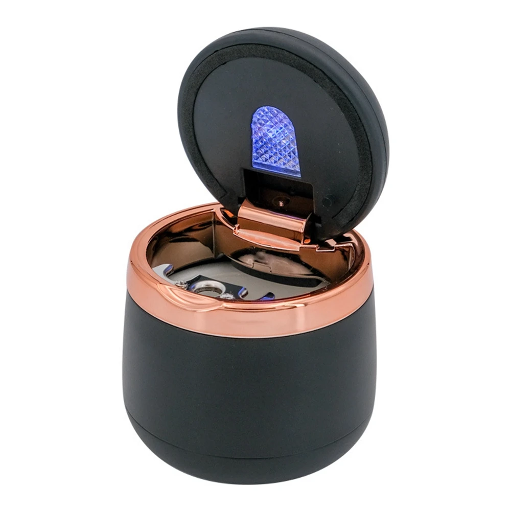 

Универсальная автомобильная пепельница со светодиодной подсветкой и крышкой, креативная личность, крытая автомобиль внутри автомобиля, мн...