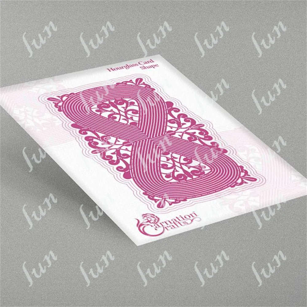 

Metal Cutting Dies Hourglass Card Shape Die Mold Craft Decoration Embossing Template Diy Greeting Card Handmade 2022 Holiday