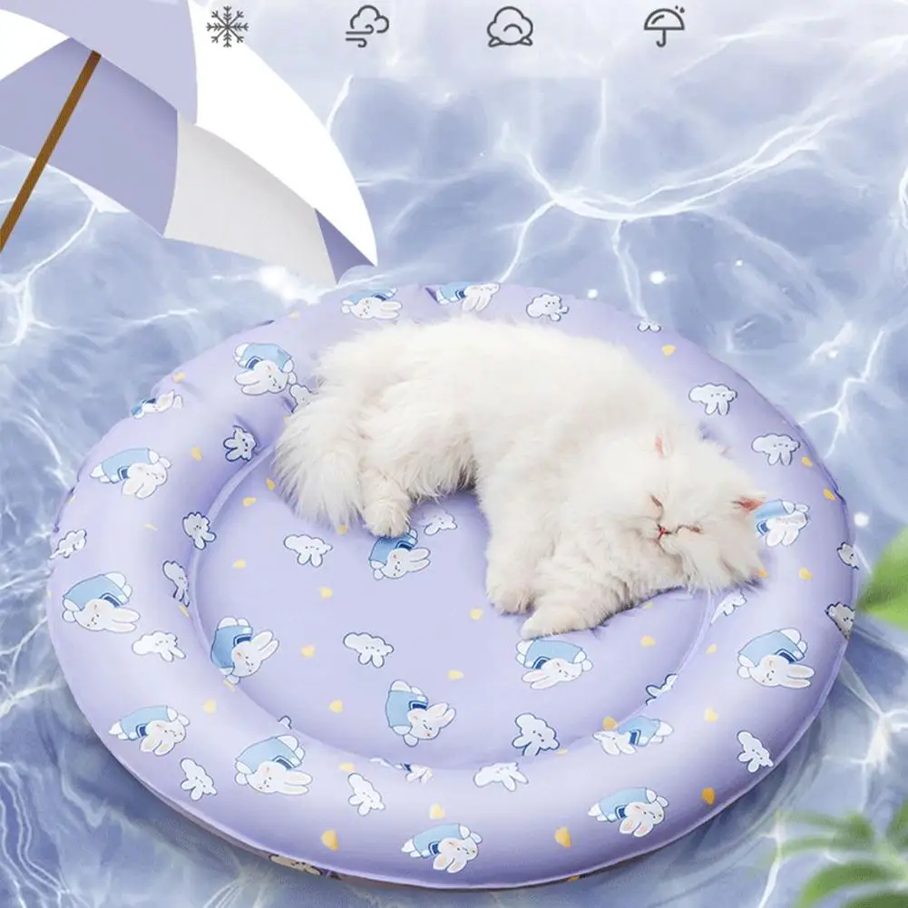 

Летние охлаждающие круглые коврики для собак, кошек, домашних питомцев