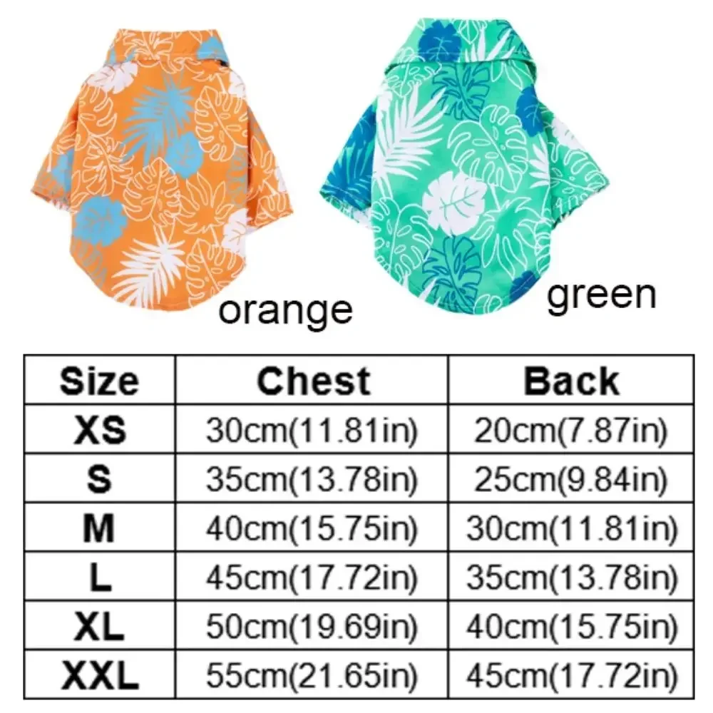 Гавайский стиль яркая летняя одежда для собак крутая тонкая рубашка кошек модный