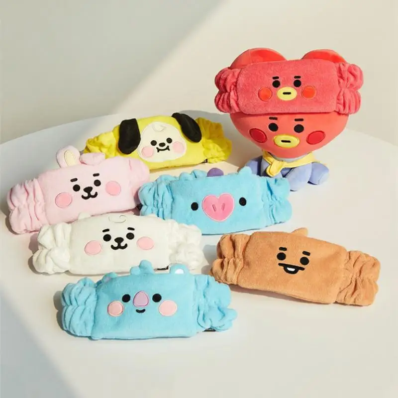 Bt21 мультяшная версия Bts повязка на голову девушка лицо мытье очищающая милая