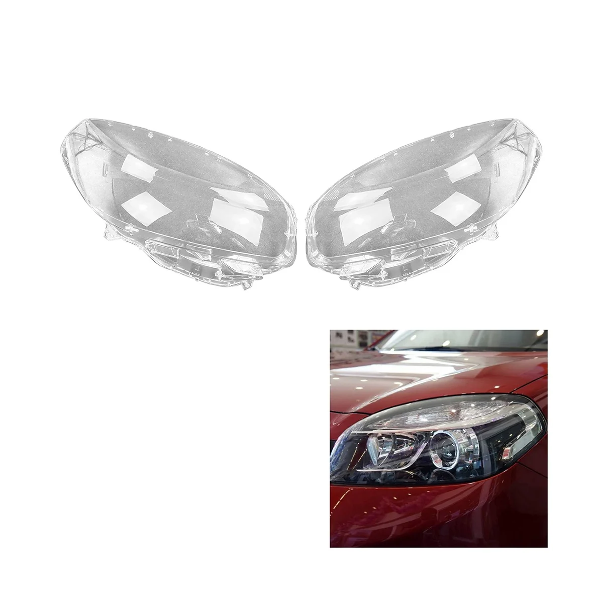 Прозрачная крышка для правой фары