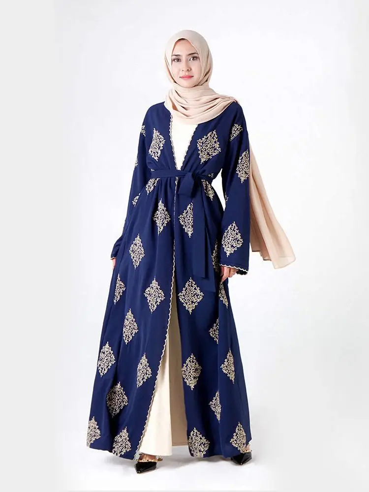 

Ramadan Open Dubai Abaya Kimono Cardigan Muslim Hijab Dress Kaftan Abayas Islamic Clothing For Women Caftan Marocain Qatar Robe