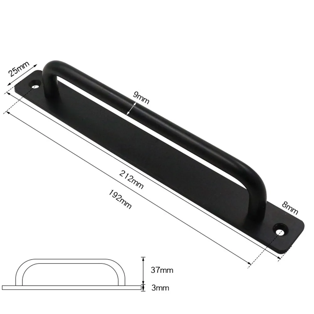 

Sliding Barn House Interior Door Handle Aluminum Alloy Pull Push For Wooden Gate Toilet Cabinet Drawe Furniture Hardware Fitting