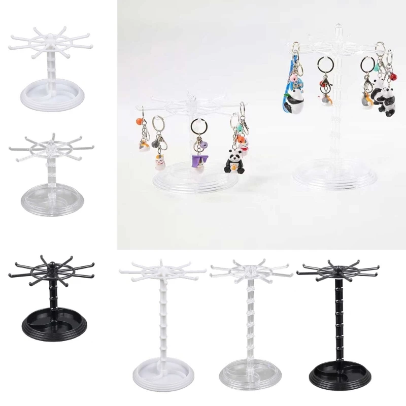 

Necklace Rings Display Organizer Holder Detachable Rotating Durable Jewelry Rack