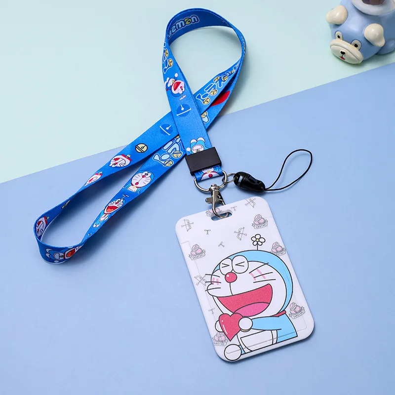 Чехол для Id-карты с рисунком Аниме Doraemon набор карт едой мальчиков шнурок