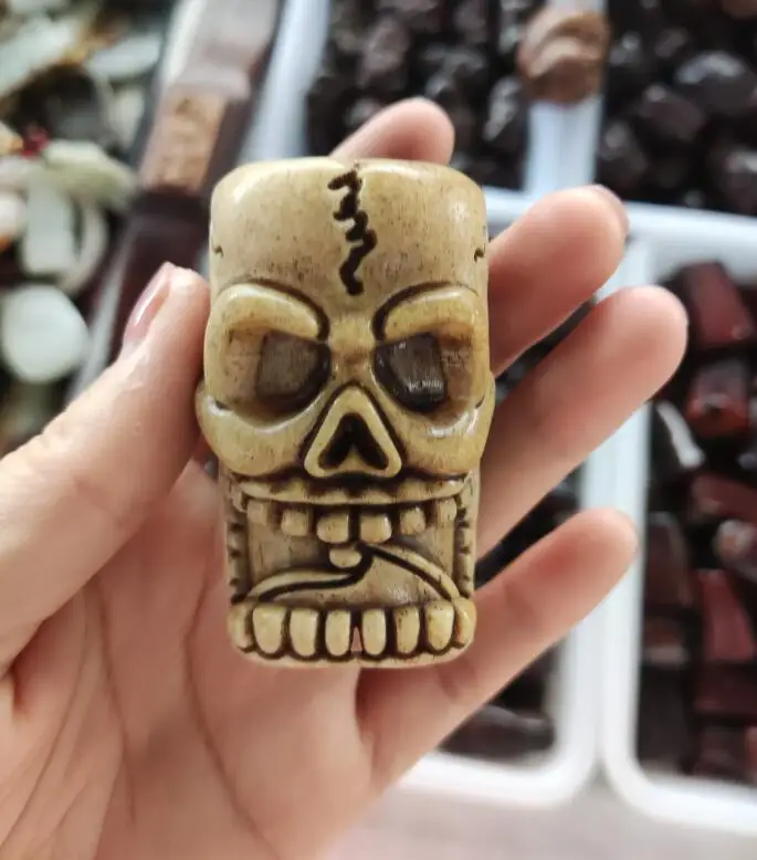 Коллекция тибетских рогов быка подвеска в виде головы