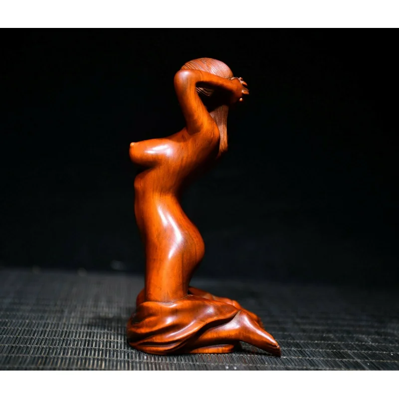 Китайская Изысканная Красивая Обнаженная статуя из натурального бокса ручной