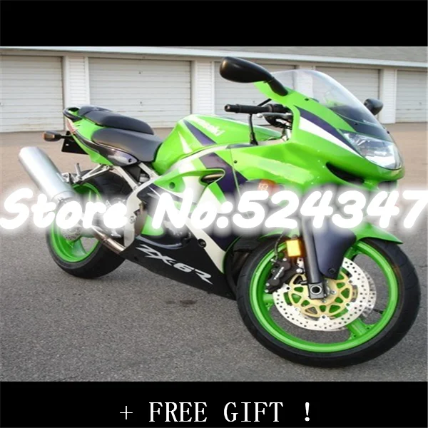 

Fei-Three green white fairing kit For kawasaki ninja ZX - 6 r ZX6R ZX, 98-99 98-98 98 1999 ZX 6 r 1998 1999 ABS