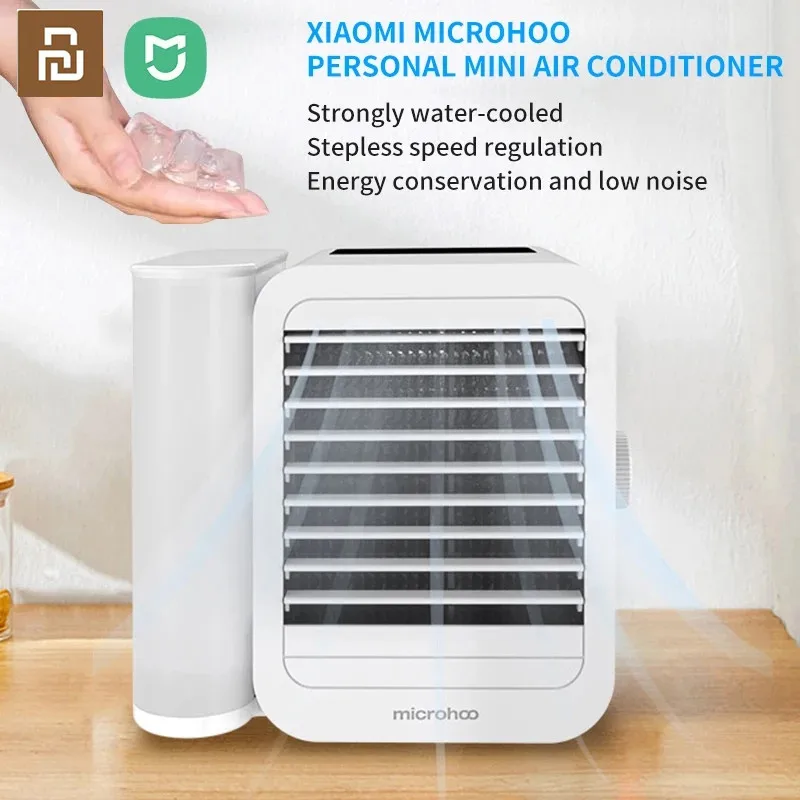 

Original Youpin Microhoo 3 In 1 Mini Air Conditioner Water Cooling Fan Touch Screen Timing Artic Cooler Humidifier Bladeless