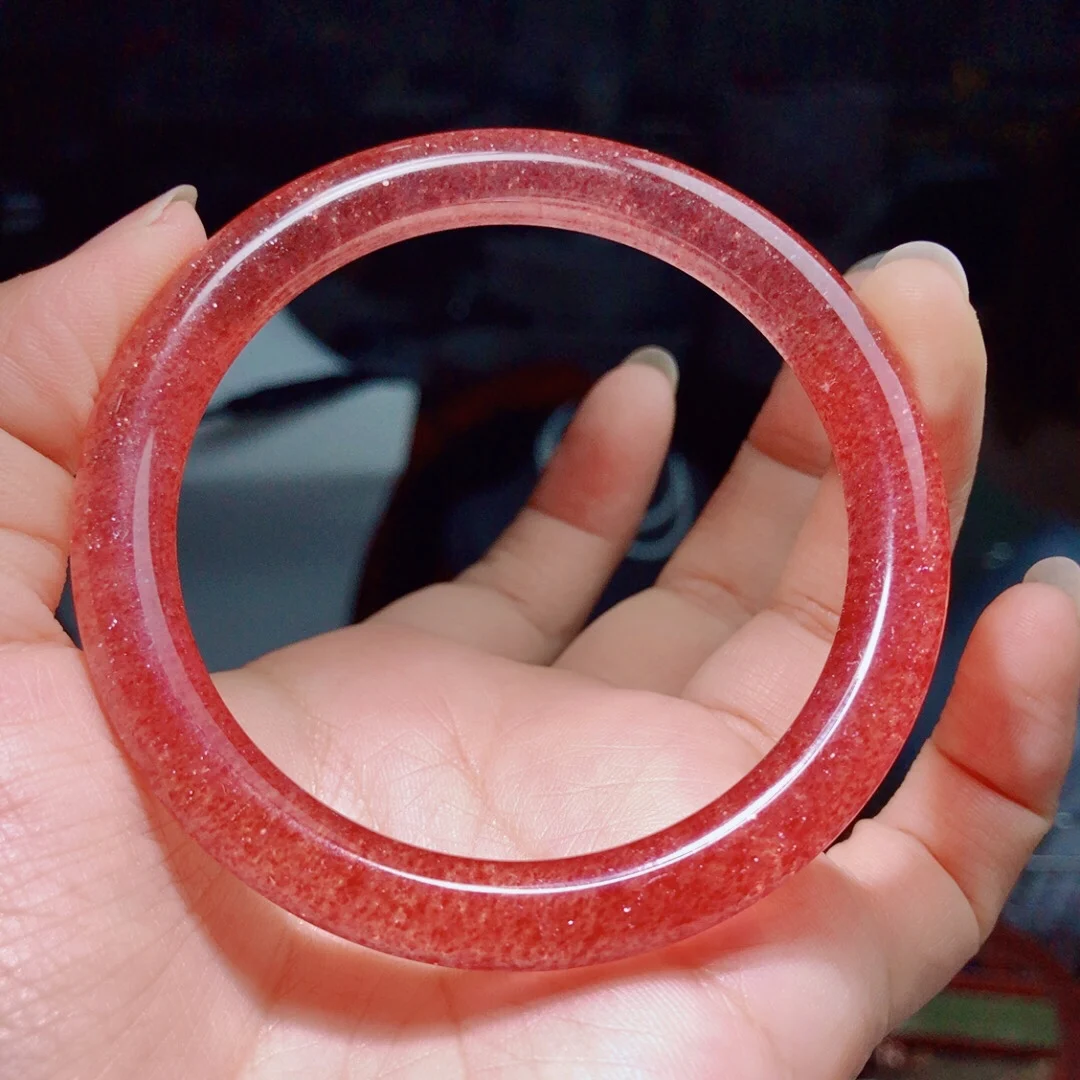 Aa809 Браслет из натурального кристалла клубники Женский голубь Красная кровь