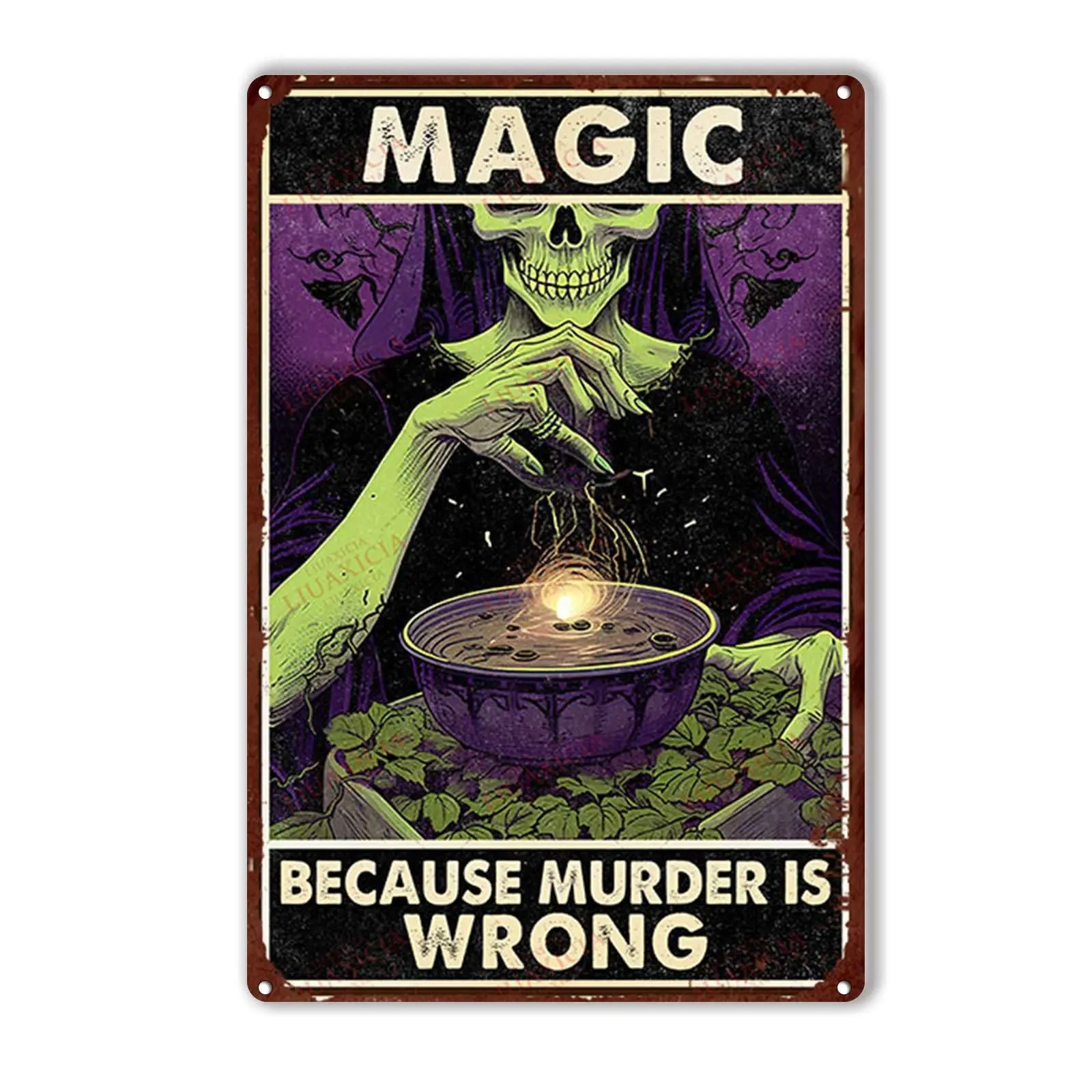 Женское украшение Волшебная ведьма убийца неправильное искусственное для стены