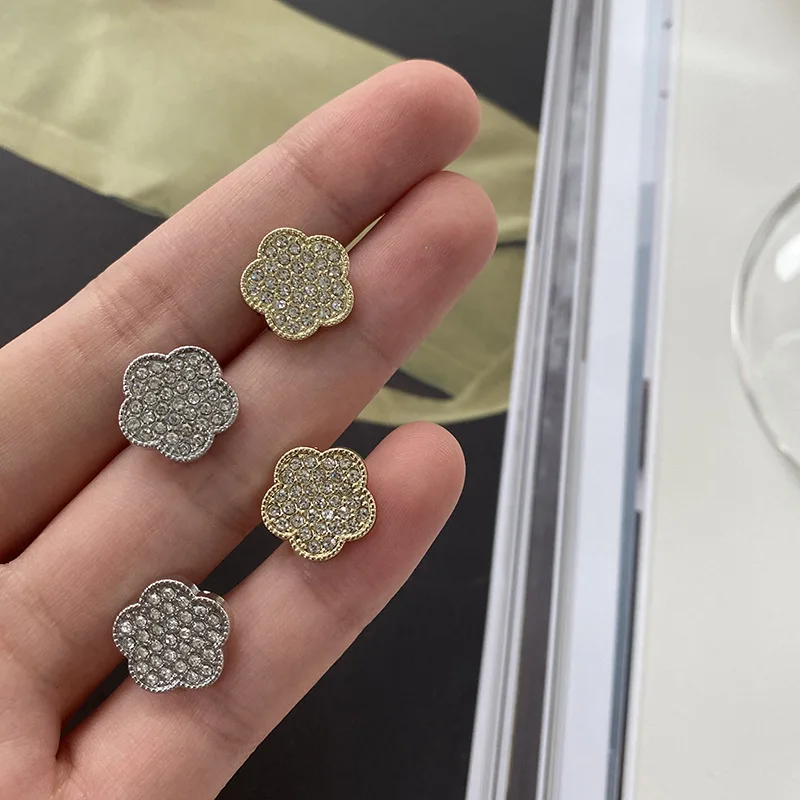 

Luxury 2022 Spring New Rhinestone For Needlework Metal Buttons 12.5mm Shirt Suit Cuff Replace Clothing Sewing Accessories 6pcs