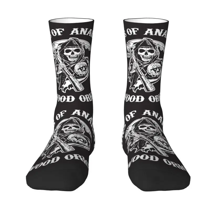 

Kawaii Men's Sons Of Anarchys Horror Tv Movie Dress Socks Unisex Breathbale Warm 3D Printing Crew Socks