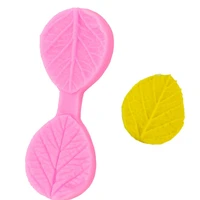 leaves embossed prints frozen cakes silicone mold fudge chocolate pastry decorating crafts baking utensil kitchen accessories
