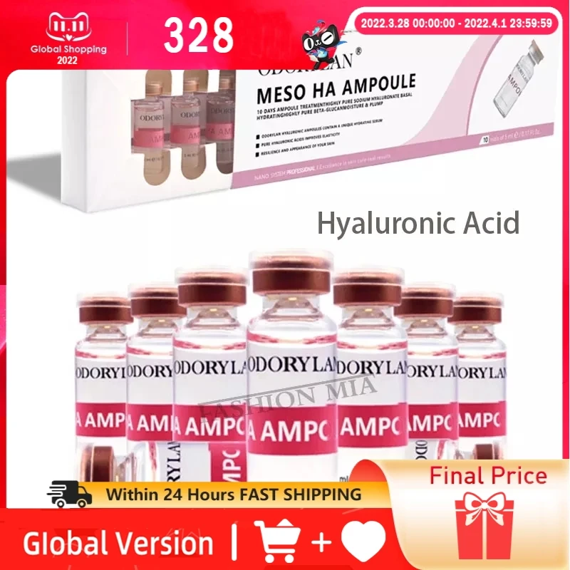 

HA Hyaluronic Acid 5ML A Bottle Of BB Collagen Repair Essence Can Remove Wrinkles Whitening Serum Ampoule Skin For Mesotherapy