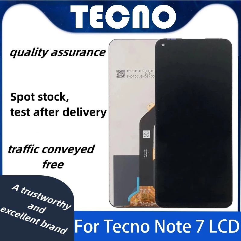 ЖК-дисплей для Infinix Note 7 X690 X690B, сенсорный экран с дигитайзером в сборе, Note 7 X690, передняя панель, стекло, полный ЖК-дисплей