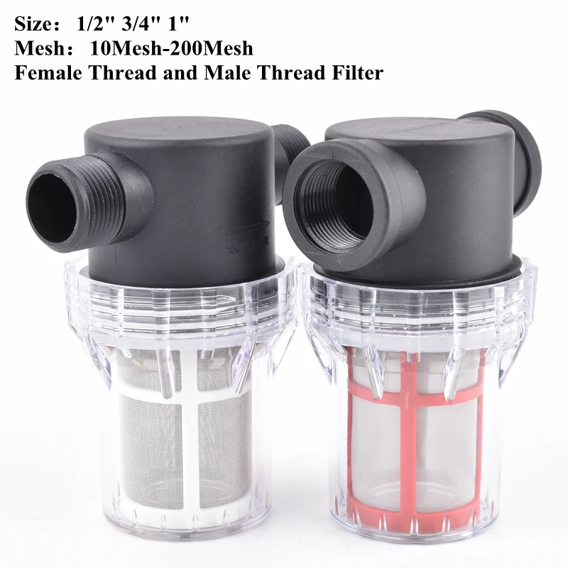 

Garden Watering Filter 1/2" 3/4" 1" Irrigation System Impurity Filter Agricultural Aquaculture Household Water Pipe Filter