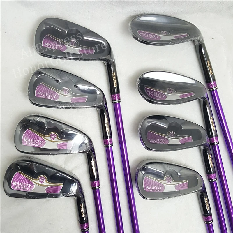 Ladies Golf irons Set Maruman Majesty Prestigio 9 Golf club Golf Iron 5-9.P.A.S Iron Shaft Graphite Shaft L Flex