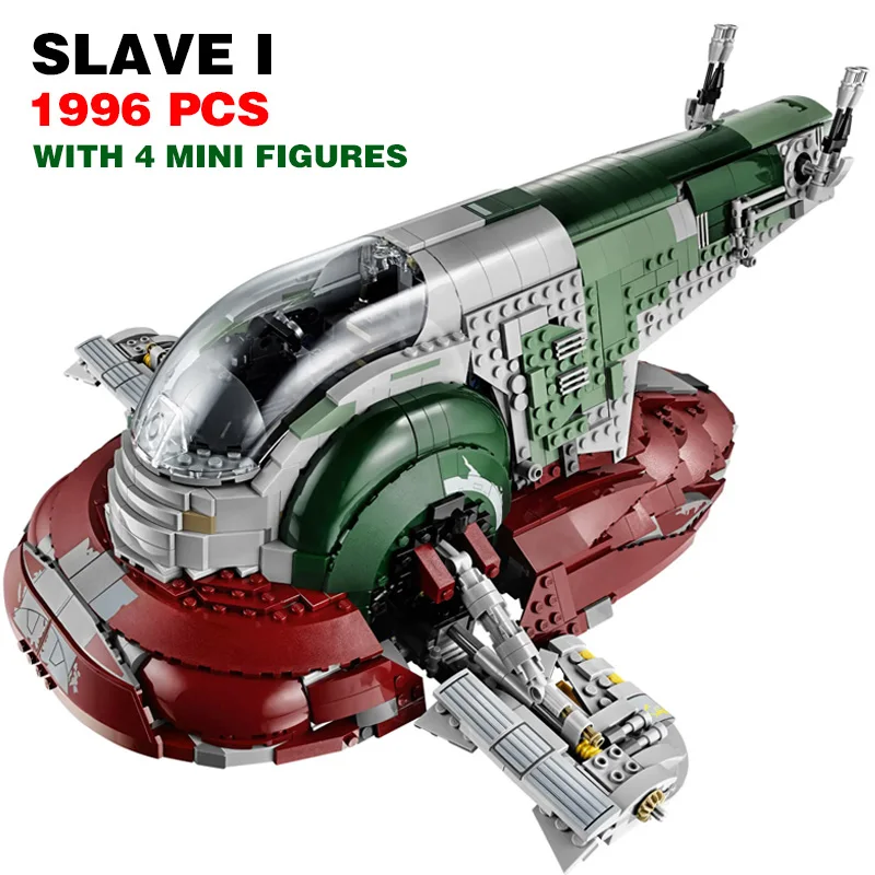 

Star Plan Firespray Class Slave I NO.1 20th Anniversary Building Blocks Bricks Christmas Birthday Toy Gift Compatible 75060