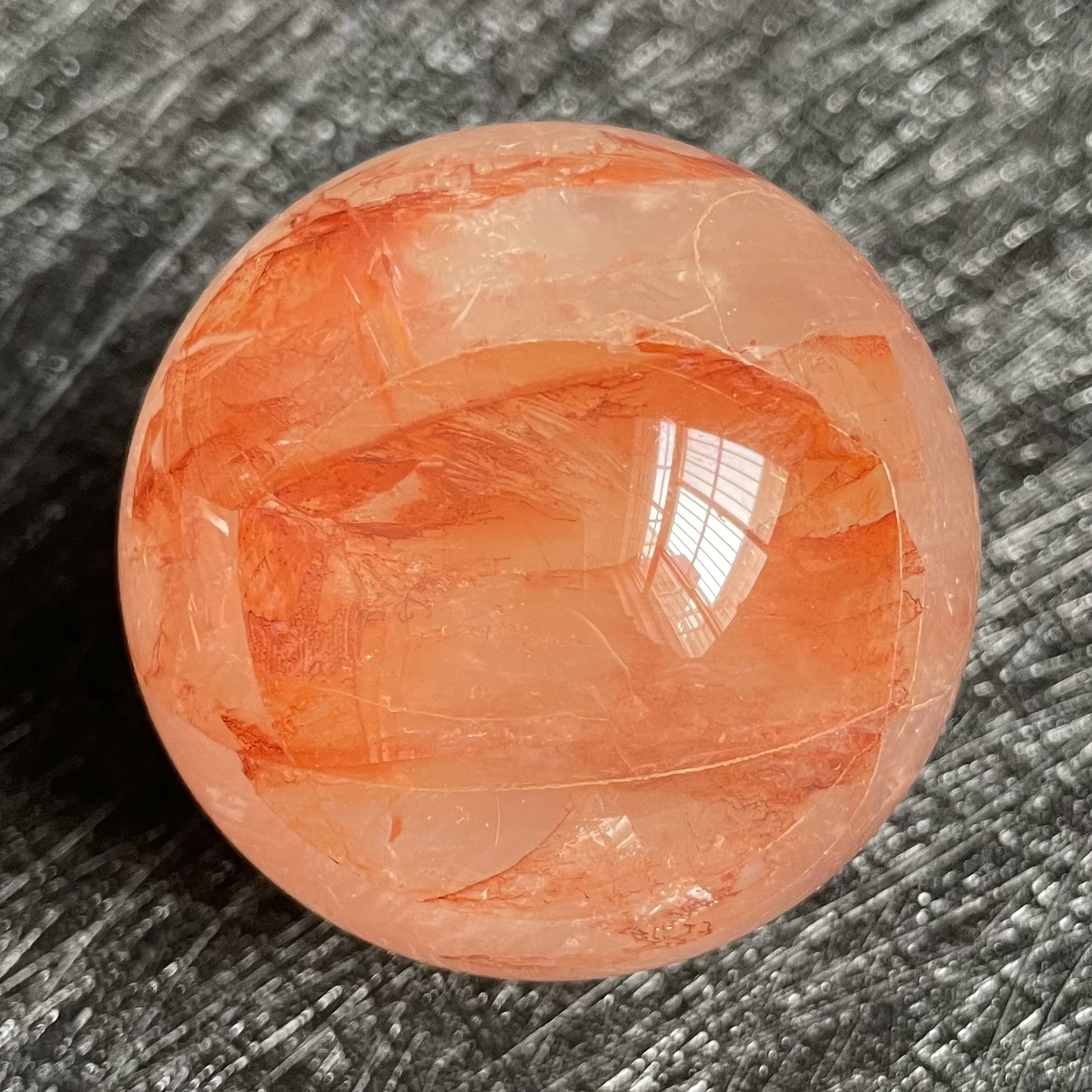 170 г натуральный камень прозрачный кварц хрустальный шар Радужная Сфера