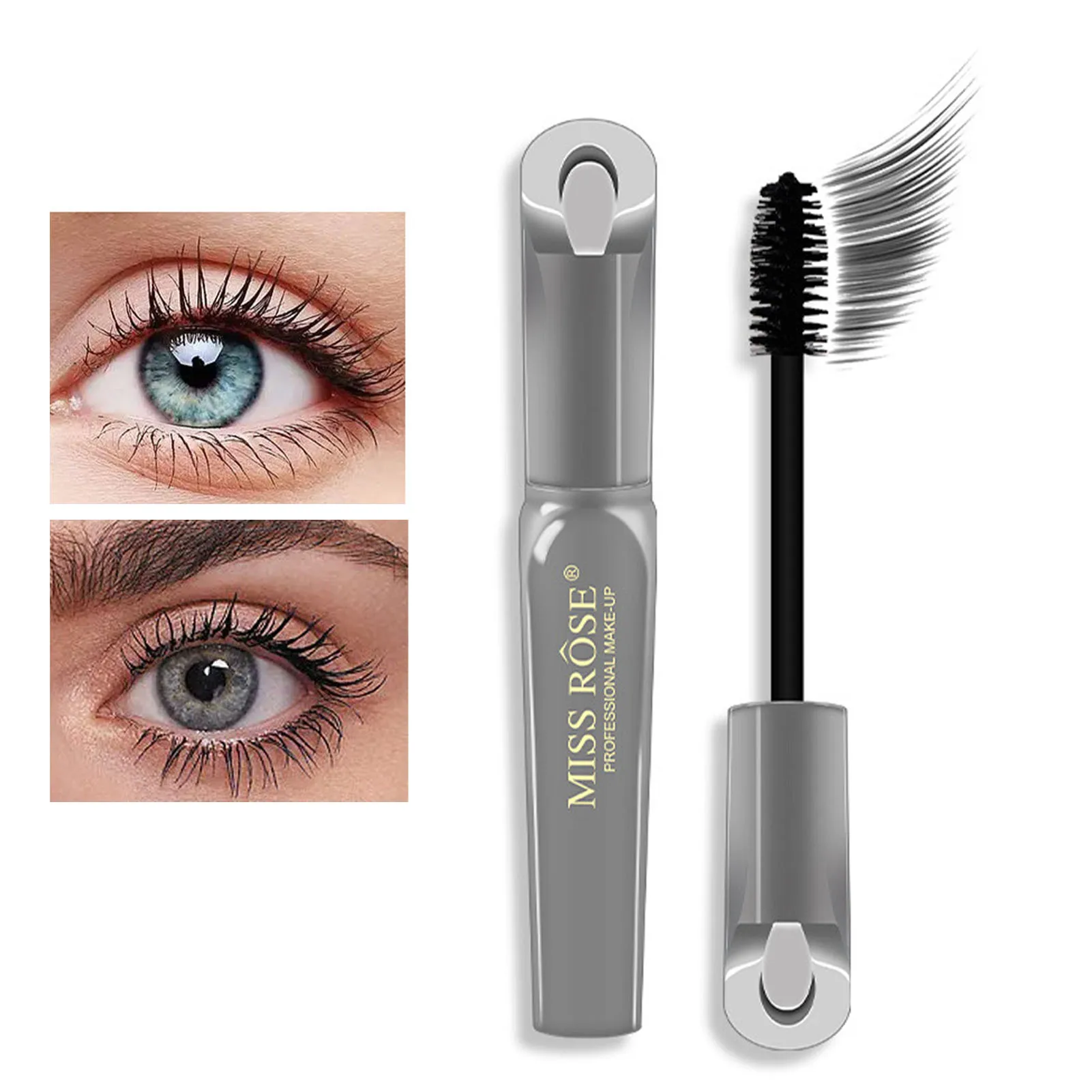 

4D Silk Fiber Lashes Mascara Waterproof Mascara Black Volume And Length Thickening Curling Lash Makeup For Women And Girls
