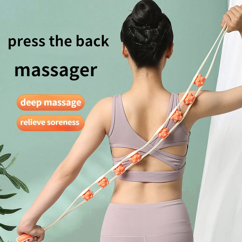 

Pull Back Massager Shoulder Cervical Spine Back Dredging Meridian Open Shoulder Open Back Manual Roller Massage Artifact relax
