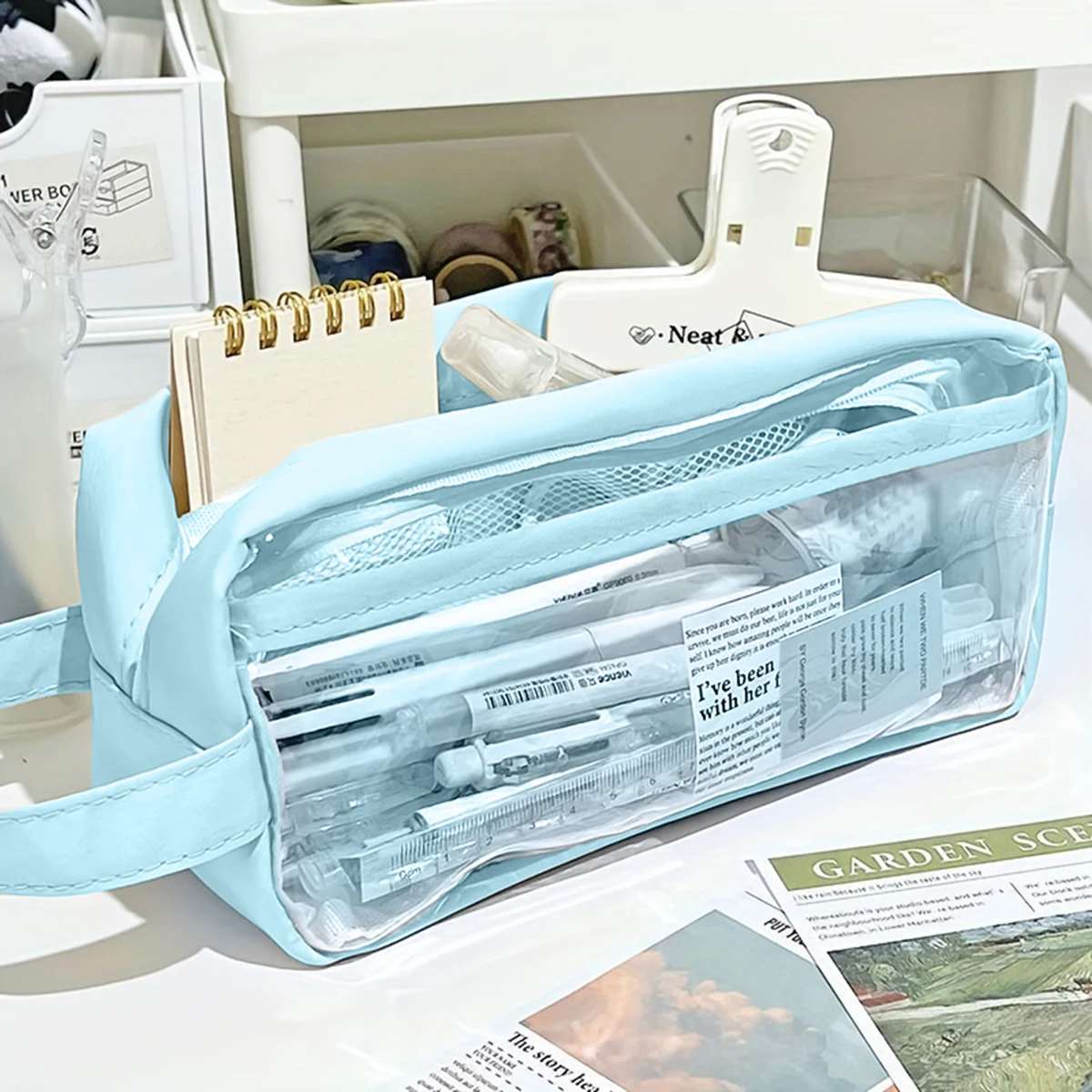 

Прозрачный пенал из ПВХ