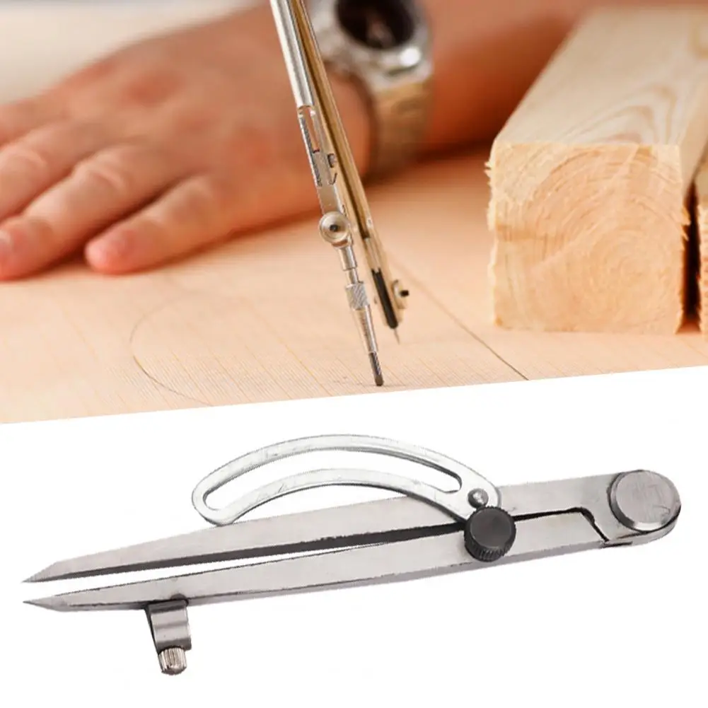 

6 Inch Wing Compass Professional Effective Carbon Steel Sturdy Construction Compass-Circle Maker for Woodworking