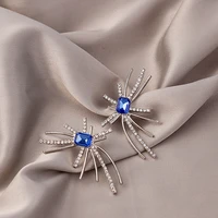 korean geometric fashion irregular earrings set with silver zircon jewelry for women girl party jewelry gifts