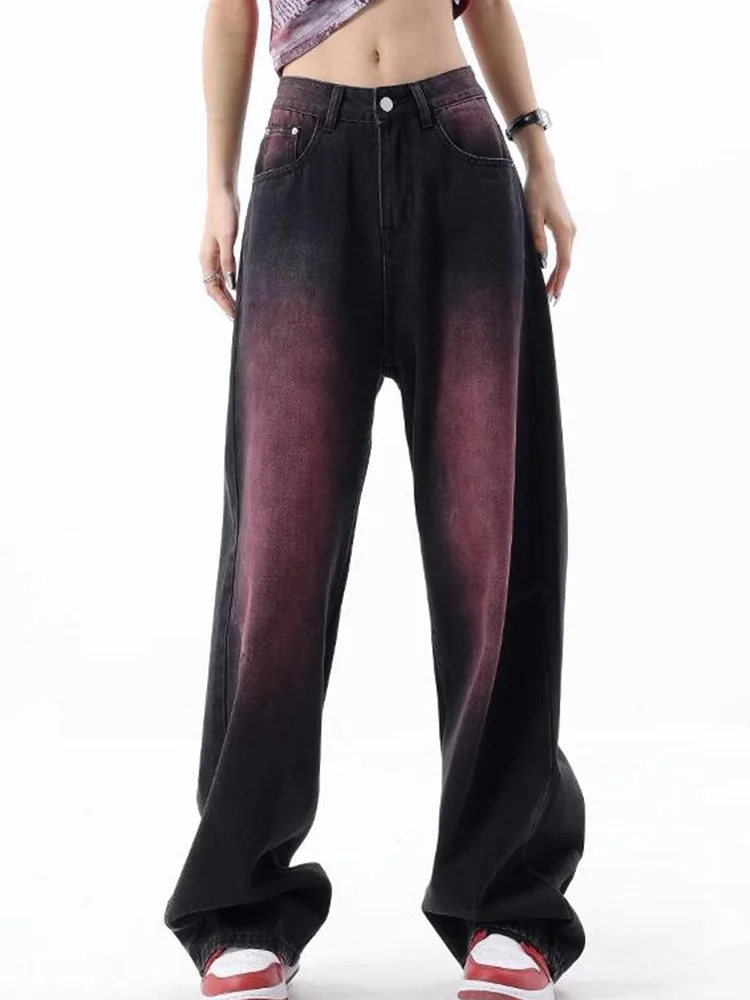 Casual High Waist Jeans Loose Wide Leg Pants 2023 Summer New Korean Fashion Women'S Clothing