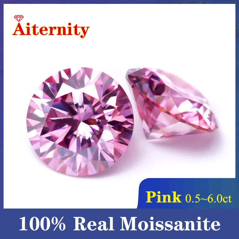 

10 Pieces Pink Moissanite 4.5mm 0.4ct Loose Stone VVS1 Excellent Cut