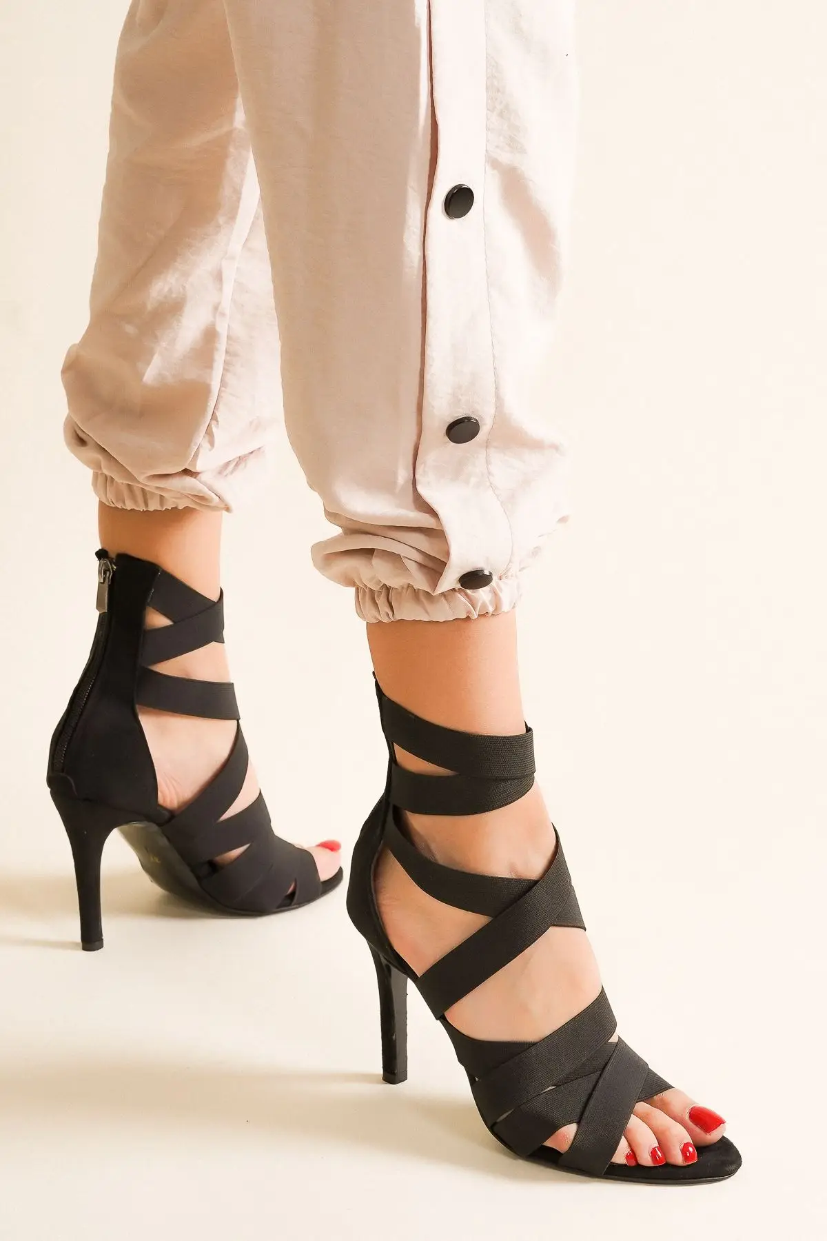 

Women's Fashion Handmade Special Suede Rubber Heels Shoes