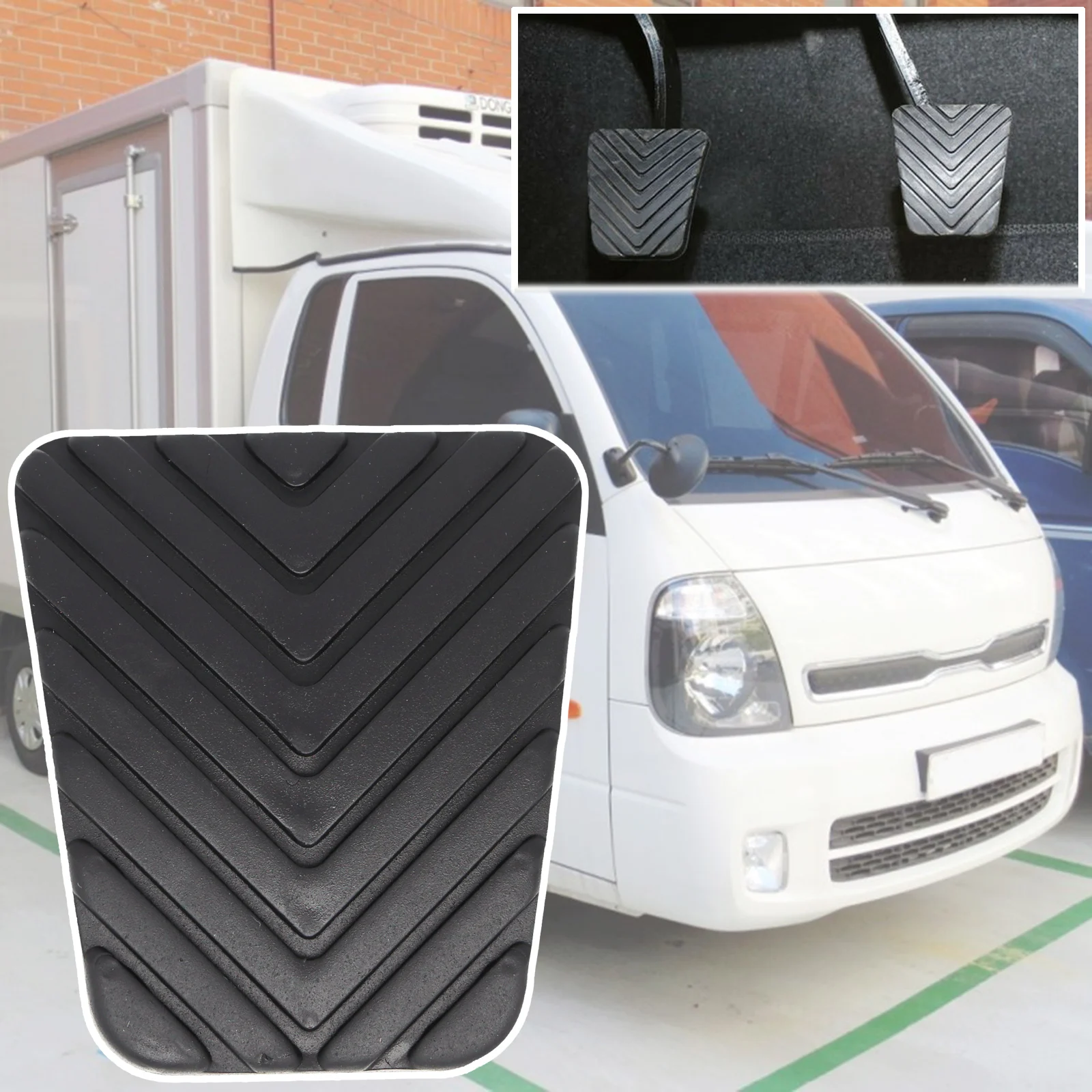 

Brake Clutch Pedal Pad Cover For Kia Bongo Big-Up Frontier Travello Kaon K2400 K2500 K2700 2003 2004 2005 2006 2007 - 2018 2019