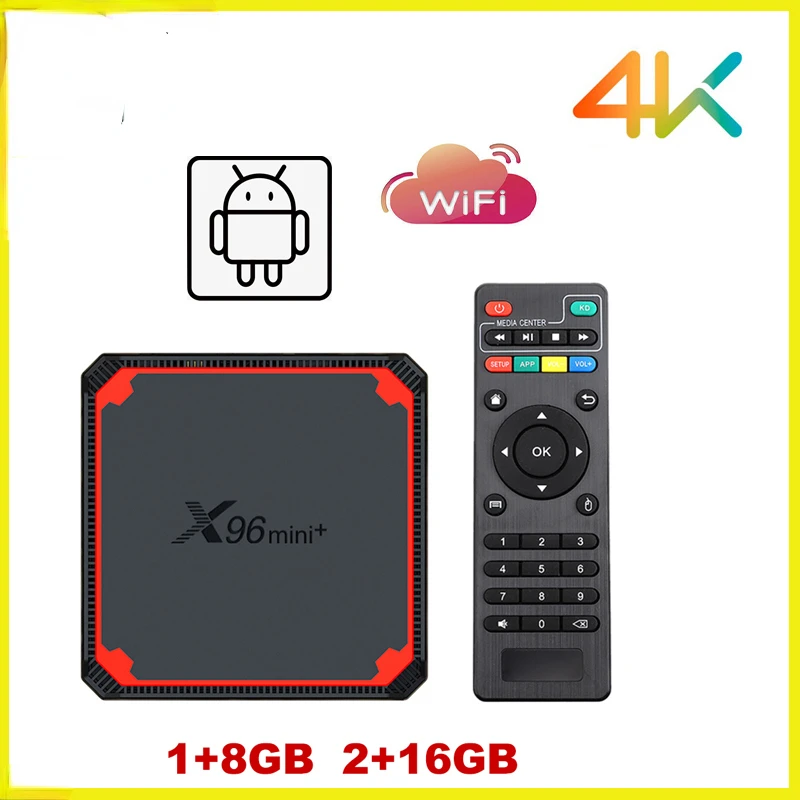 

ТВ-приставка X96mini Smart Amlogic S905W4, Android 2,4, 2 + 16 Гб