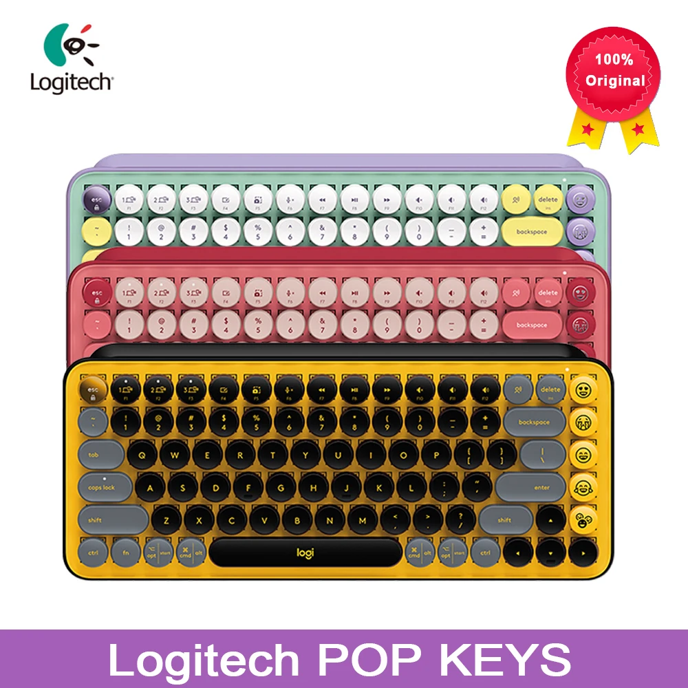 

Logitech POP KEYS Wireless Mechanical keyboard Portable Bluetooth TTC Tea shaft Suitable for ipad office gaming laptop Win Mac