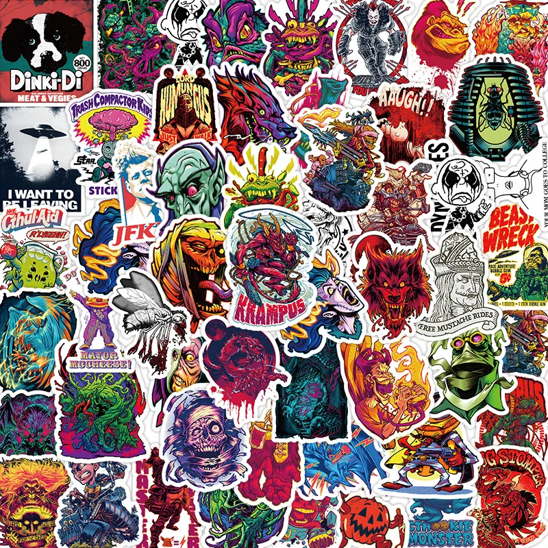 

5PCS New Personality Trend Brutalist Graffiti Stickers Waterproof Mobile Phone Refrigerator Luggage Notebook Car Stickers