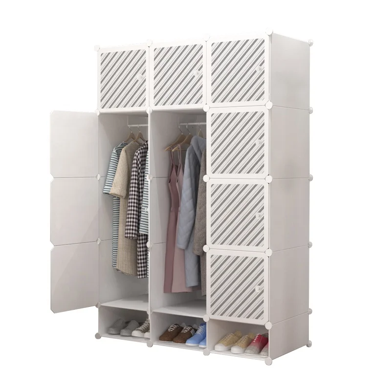 Фотофон с 12 дверцами большого размера вешалкой для одежды и шкафом хранения