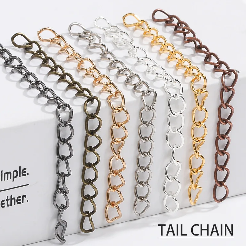 

Цепочки из нержавеющей стали для изготовления украшений «сделай сам», 5/7 см, 100 шт./упаковка