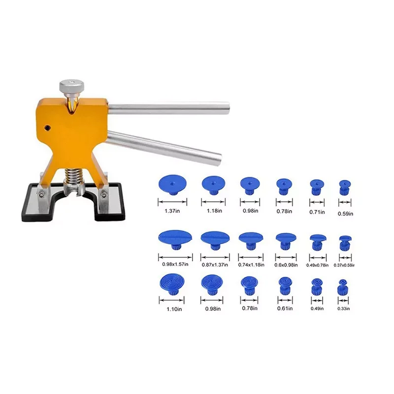 

Car Paintless Dent Repair Tools Dent Repair Kit Car Dent Puller with Glue Puller Tabs Removal Kits with Mats for Vehicle Auto
