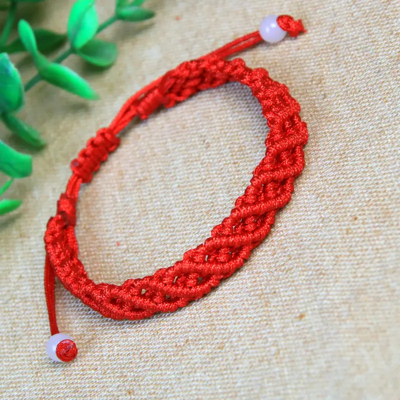 

New Trendy Red Line Lace-up Adjustable Bracelets for Women Fashion Charm Hand Catenary Unisex Bracelets for Girls Ornaments