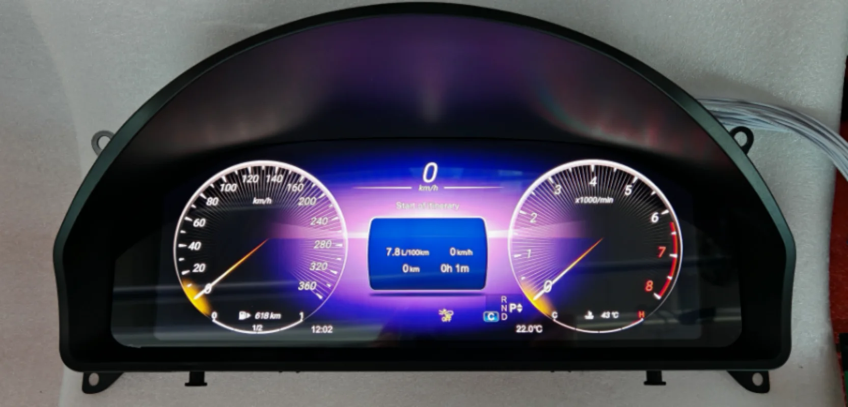 Цифровой кластер для Mercedes Benz GLK 2008-2012 измеритель скорости виртуальной кабины