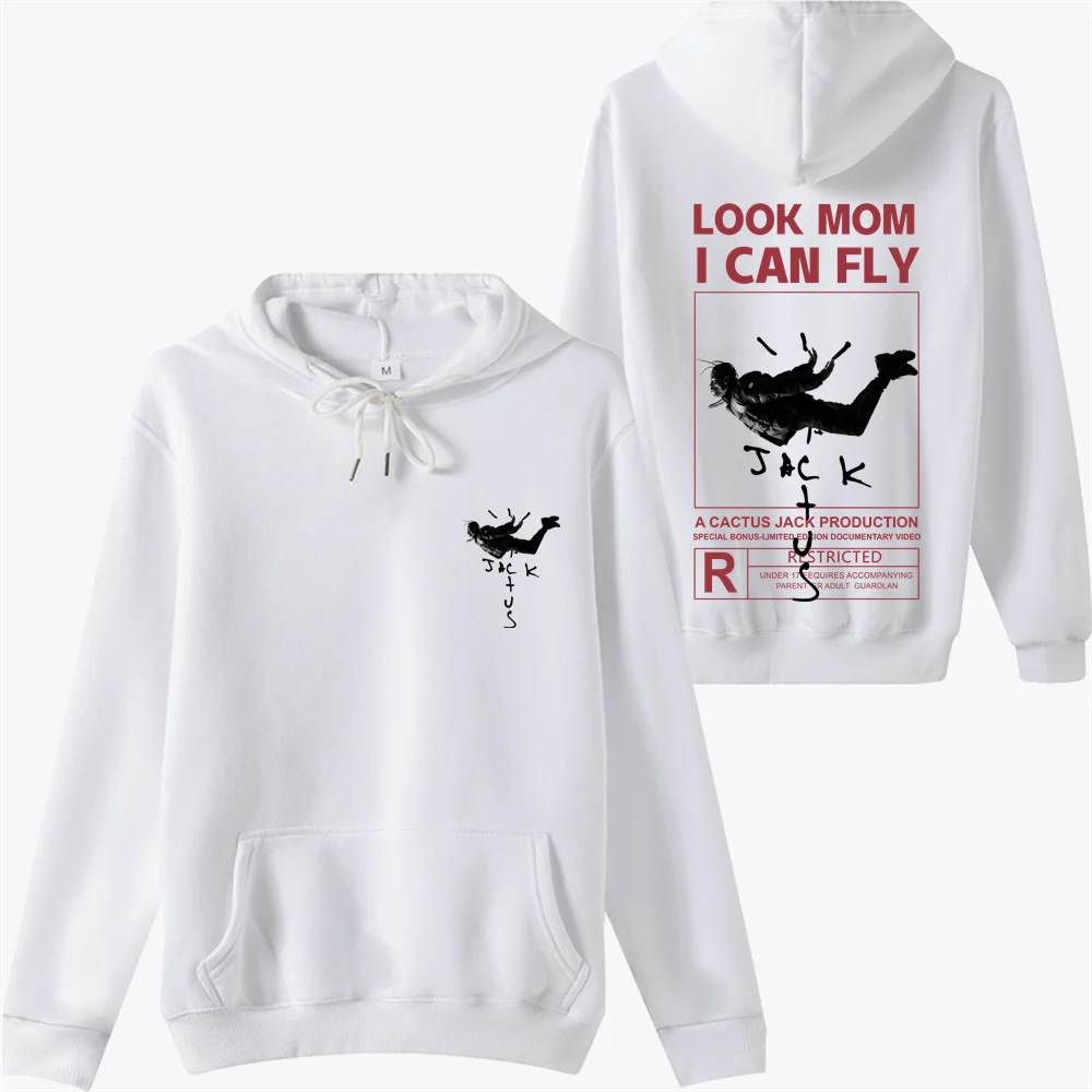 100% хлопок ASTROWORLD толстовки с капюшоном изображением кактуса Джека я могу Женская