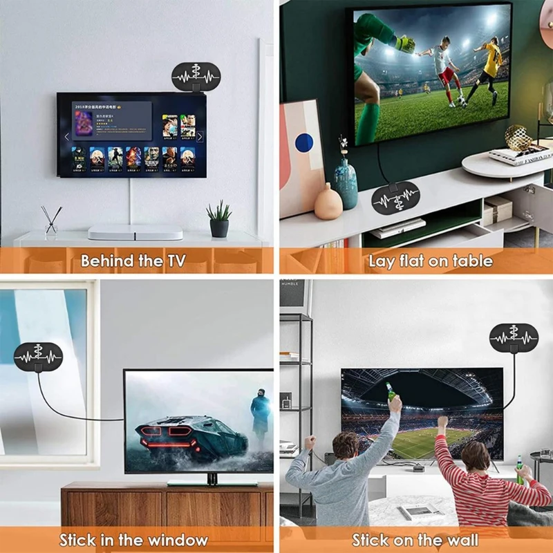 

Super Signal DVB-T TV Antenna Freeview High Definition Digital Antenna Active Indoor Aerial TV Antenna Free Local News