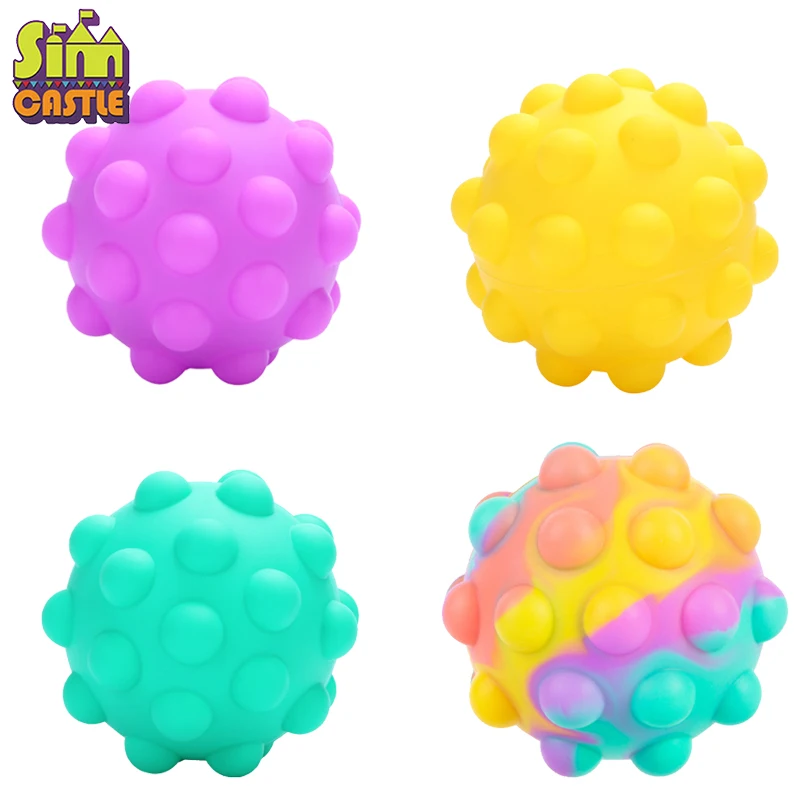

Kawaii Silicone Pop Fidget Ball Popper Its Anti-Stress Balls Squeeze Popit Sensory Kids Boys Girls Toys for Children Adults