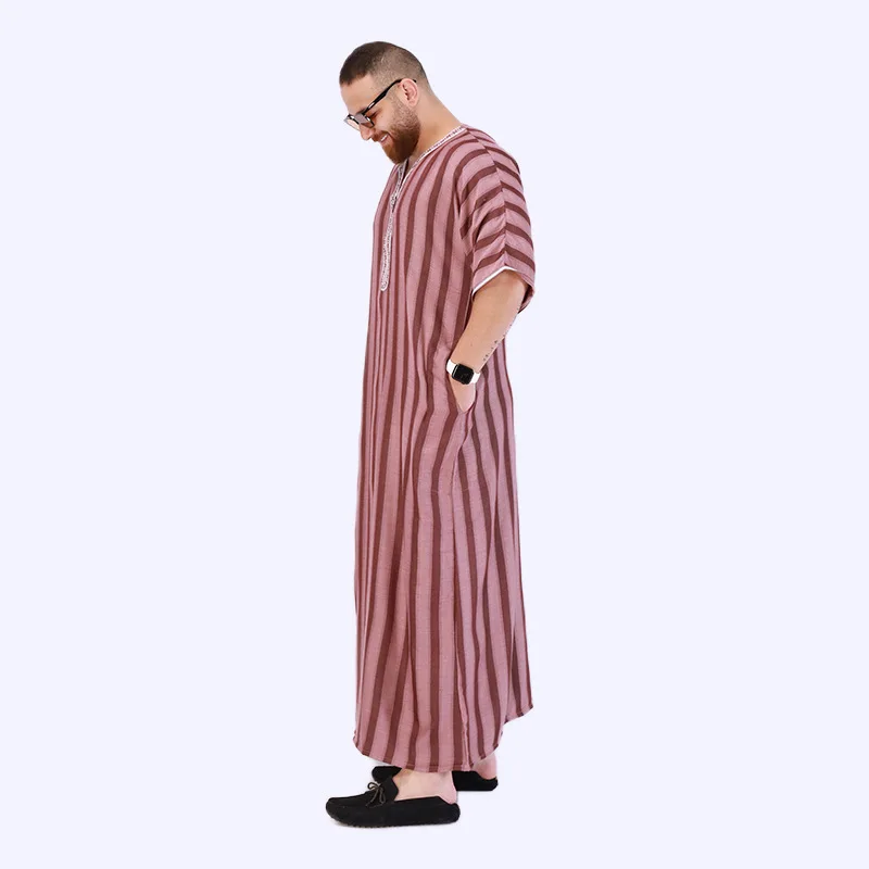 Muslim Fashion Men's Robe Arab Men's Clothing Abaya Herren Kaftan Thobe for Men Pakistan Saudi Ropa Hombre Islamic Clothing New