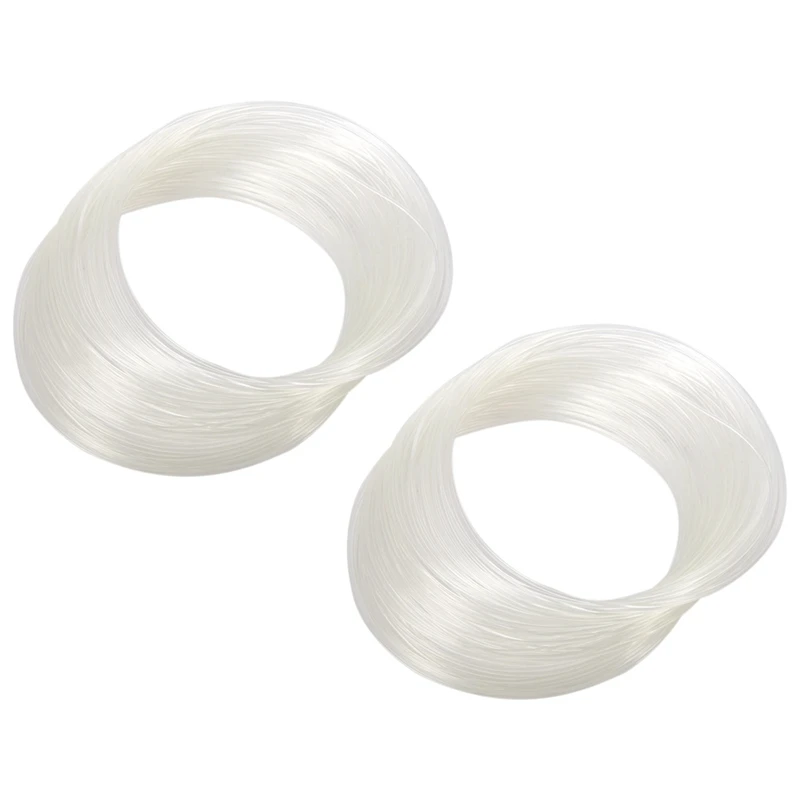 

3X Fisherman Monofilament Fluorocarbon Fishing Leader Line 1.2Mm Dimeter White