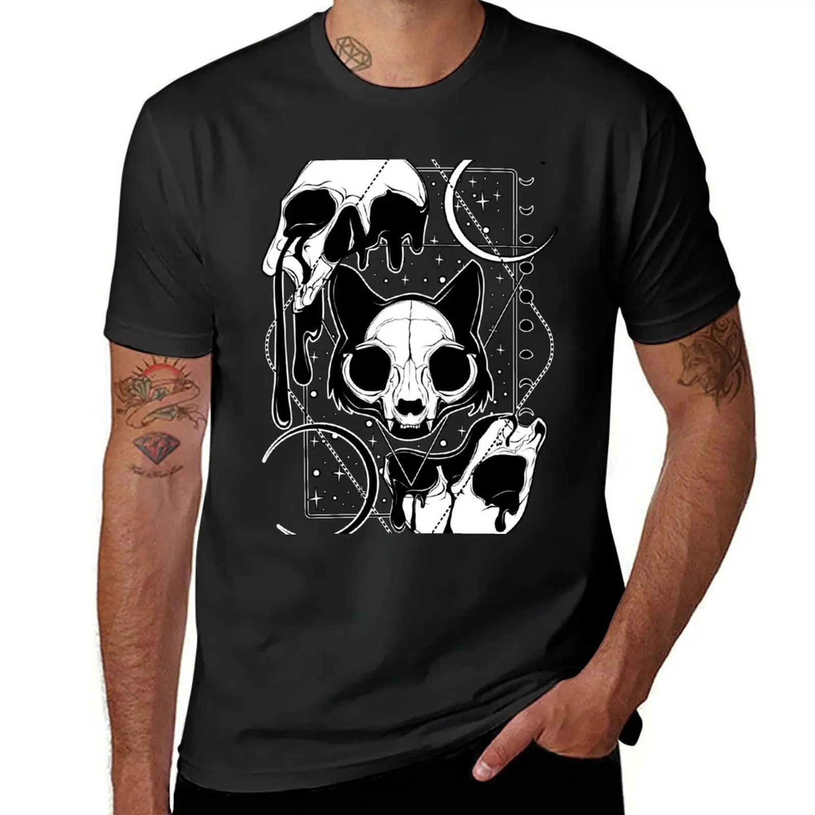 Мужская футболка с изображением котенка