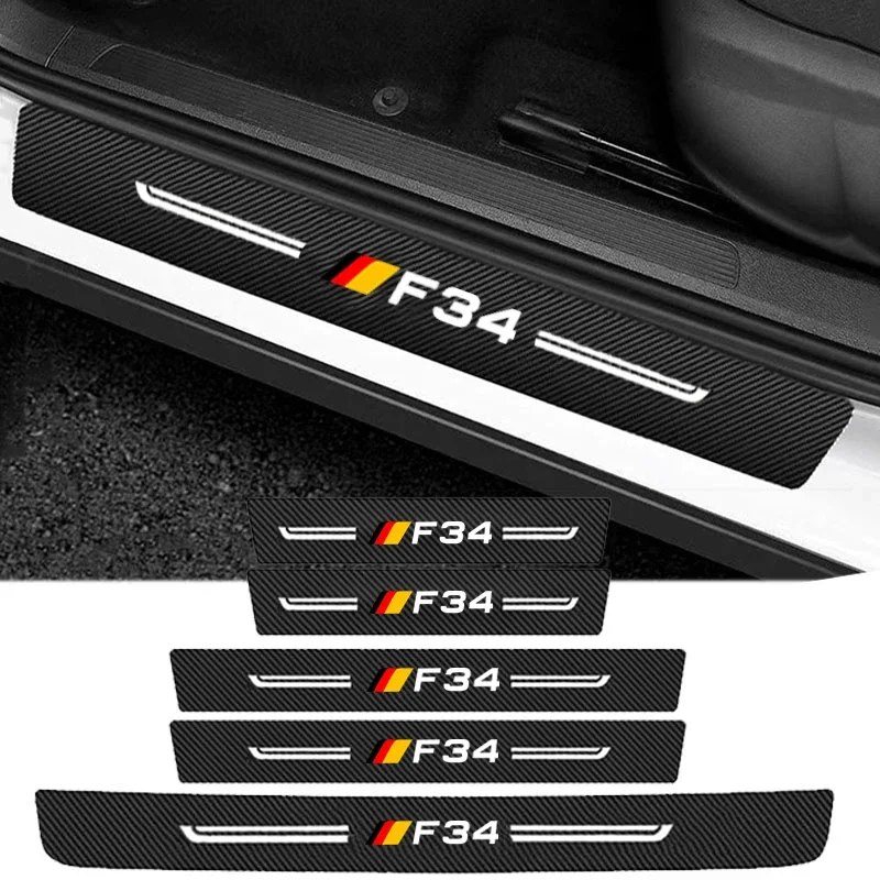 Углеродное волокно для BMW F34 эмблема порог накладка на наклейки защитные бампер