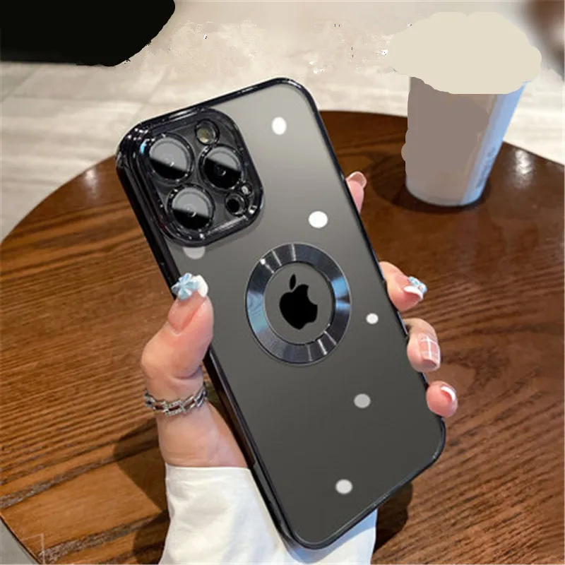

Clear funda iphone 14 pro Soft Luxury Camera Protection For iphone 11 12 13 14 Pro Case Transparent Design Cases Drop-shipping